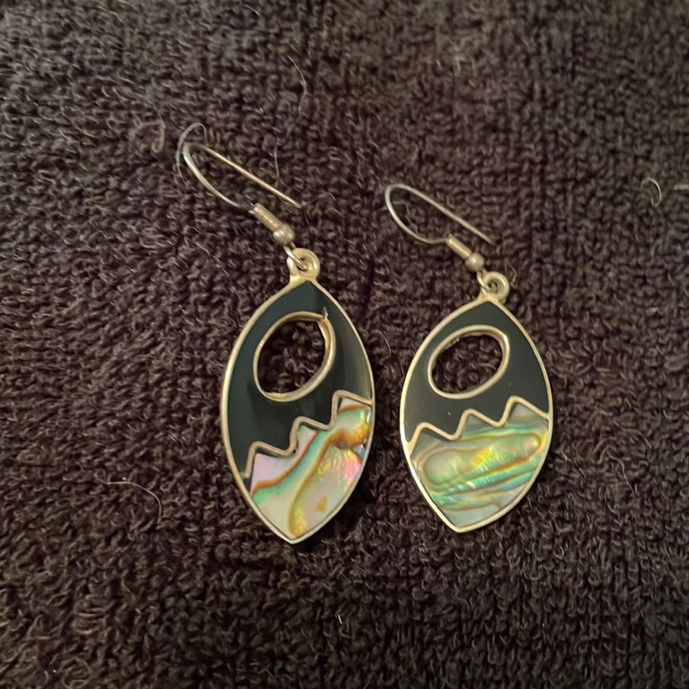 Sterling Silver Earrings from Mexico stamped 925.